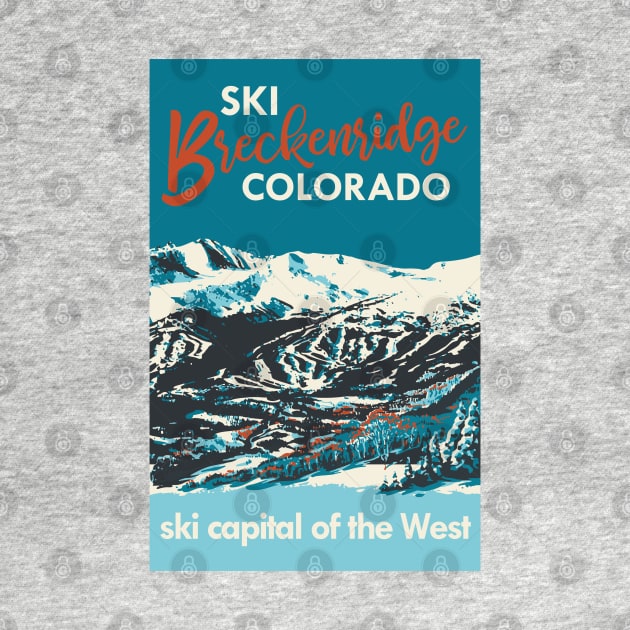 Breckenridge Vintage Ski Poster by ROEDERcraft